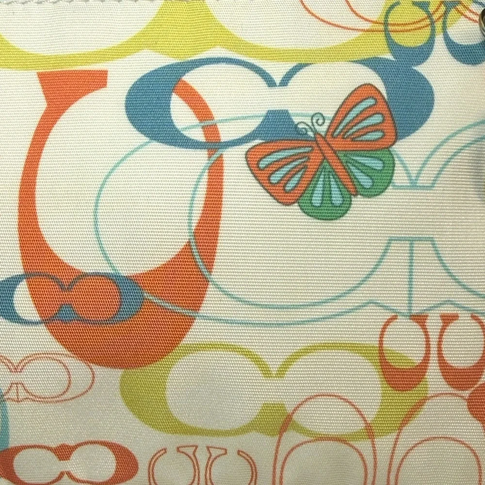 Coach Multicolor Signature Wristlet with Butterfly Motif - Picture 5 of 11